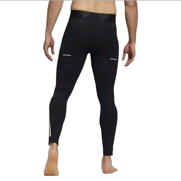 Adidas Hockey Baselayer Tights with Cup Mens Size S GQ9502 Black adiHockey Pants - Picture 2 of 6